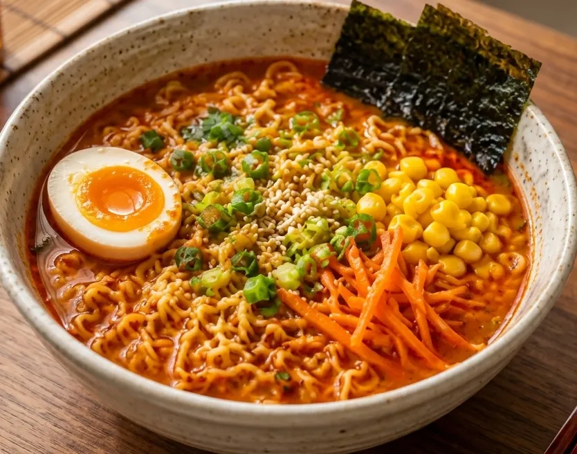 Spicy Ramen with Chili Oil at Banza Noodle & Tea House, Winnipeg