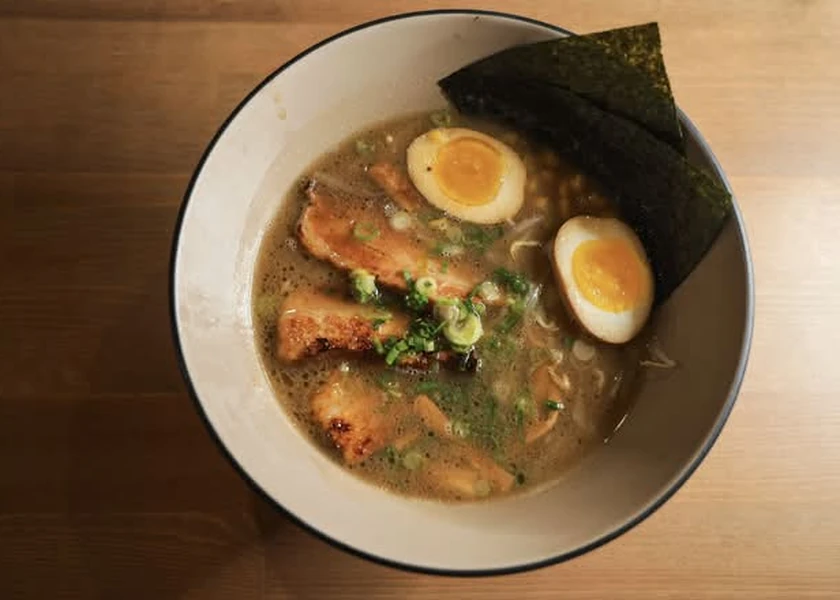 Classic Shoyu Ramen at Banza Noodle & Tea House in Winnipeg, MB